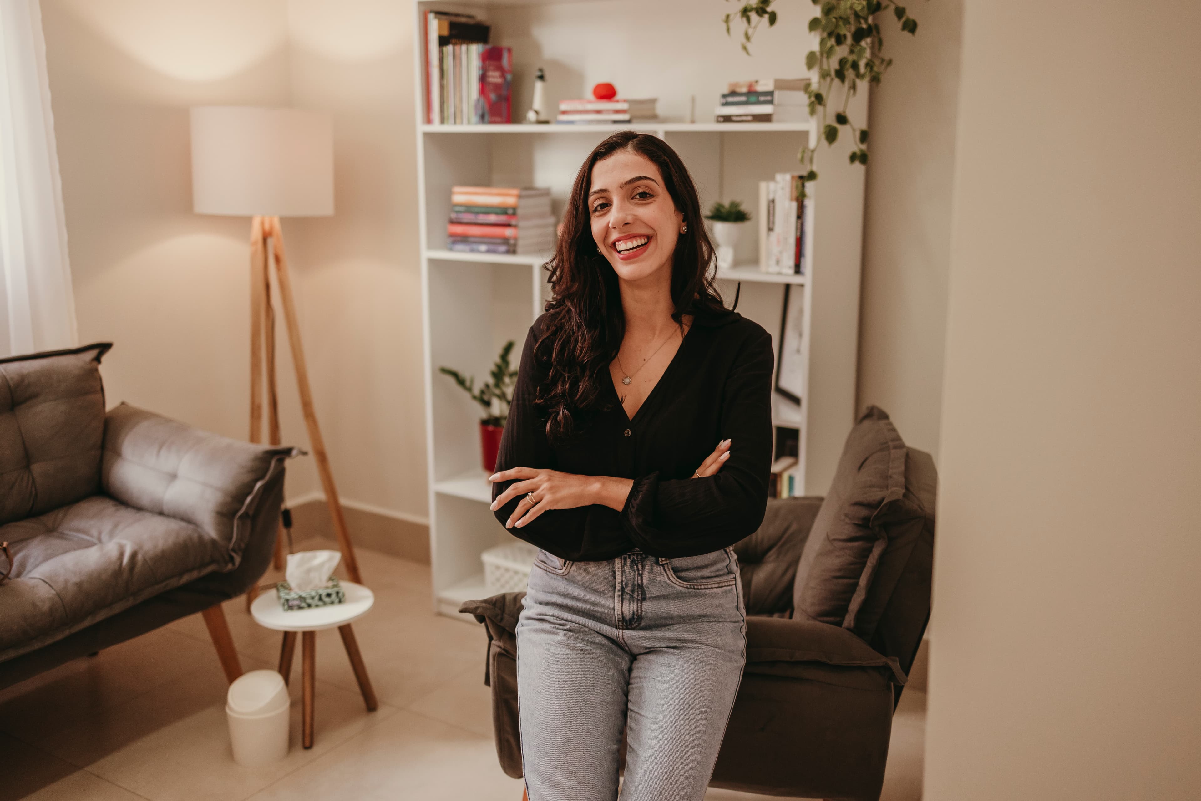 Consultório de psicologia, um ambiente calmo e acolhedor